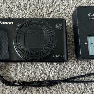 Canon PowerShot SX740 HS Digital Camera – 20.3 Megapixels, Black
